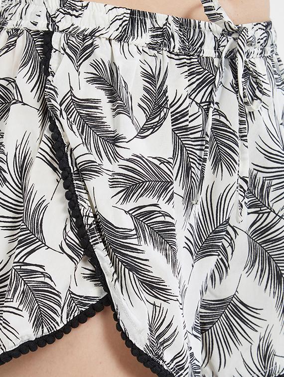 black printed shorts - 15213064 - Standard Image - 4