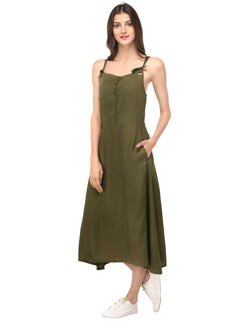 women's asymmetric solid dress - 15213075 -  Standard Image - 1