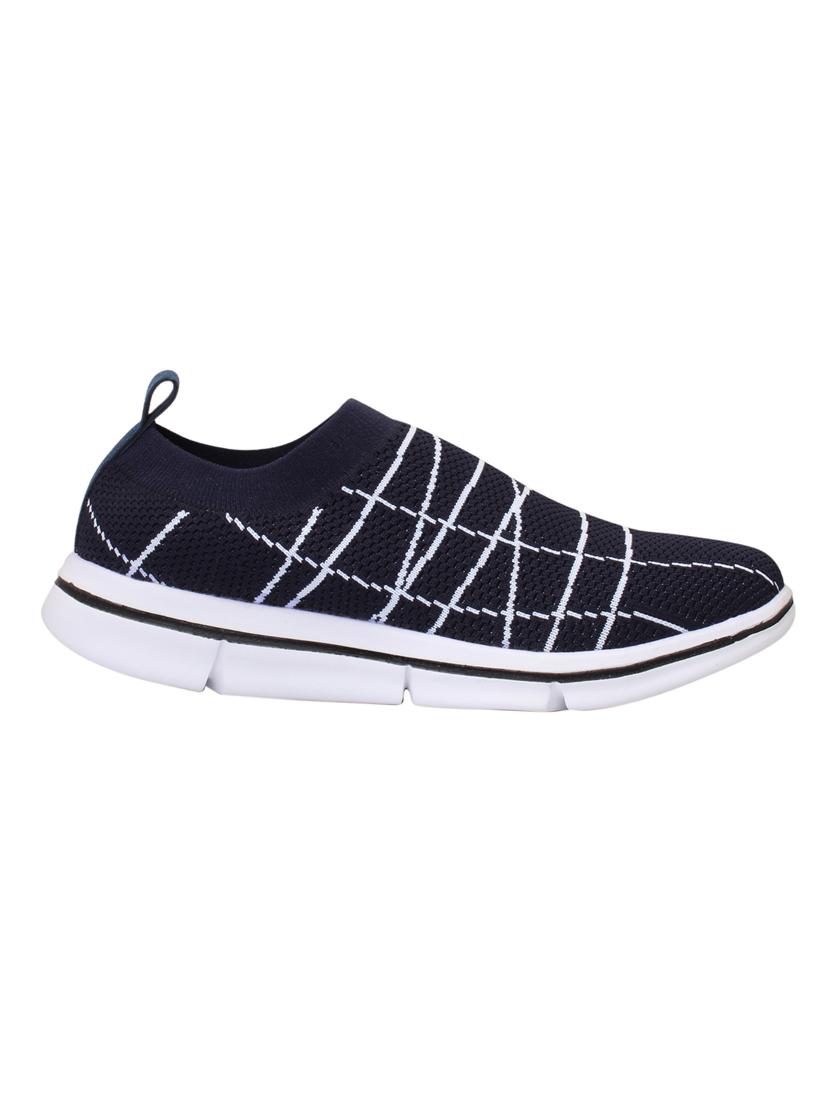 navy slip on casual shoe - 15216233 - Standard Image - 1