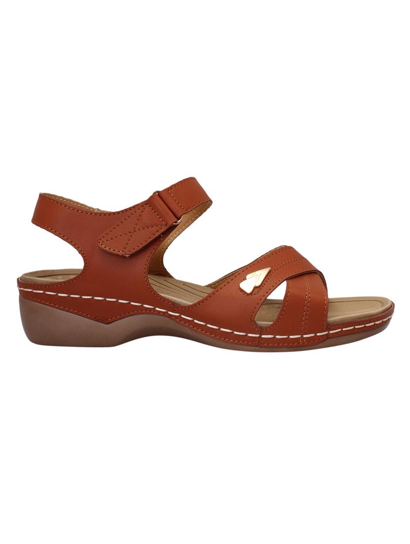 brown  leatherette slippers - 15216291 -  Standard Image - 1