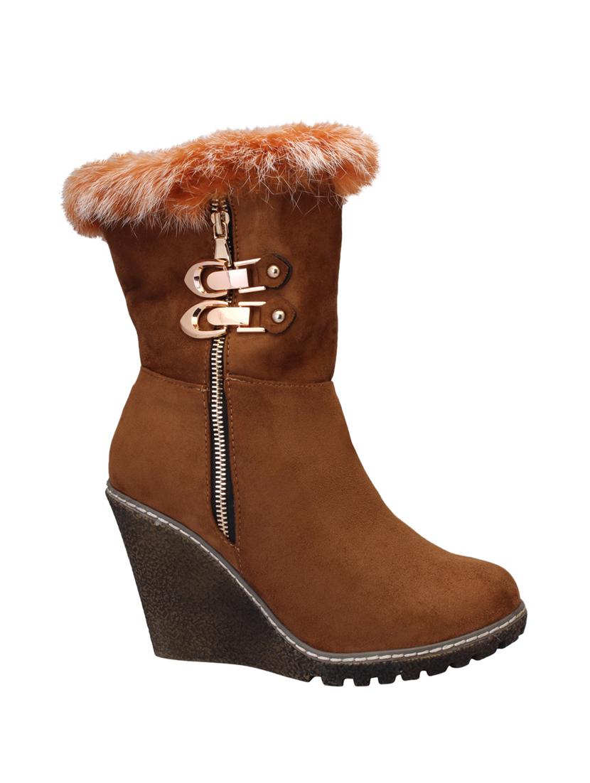 brown ankle length boot - 15216414 - Standard Image - 1
