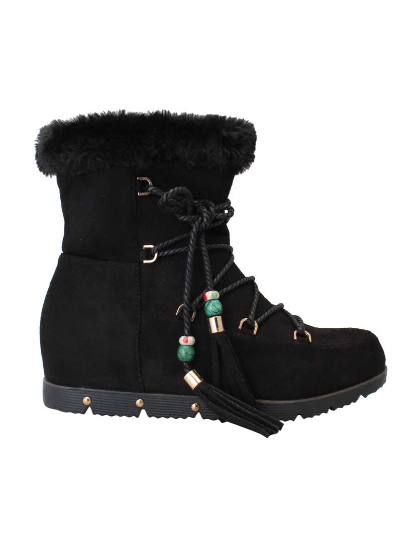 black suede ankle boot - 15216419 -  Standard Image - 1