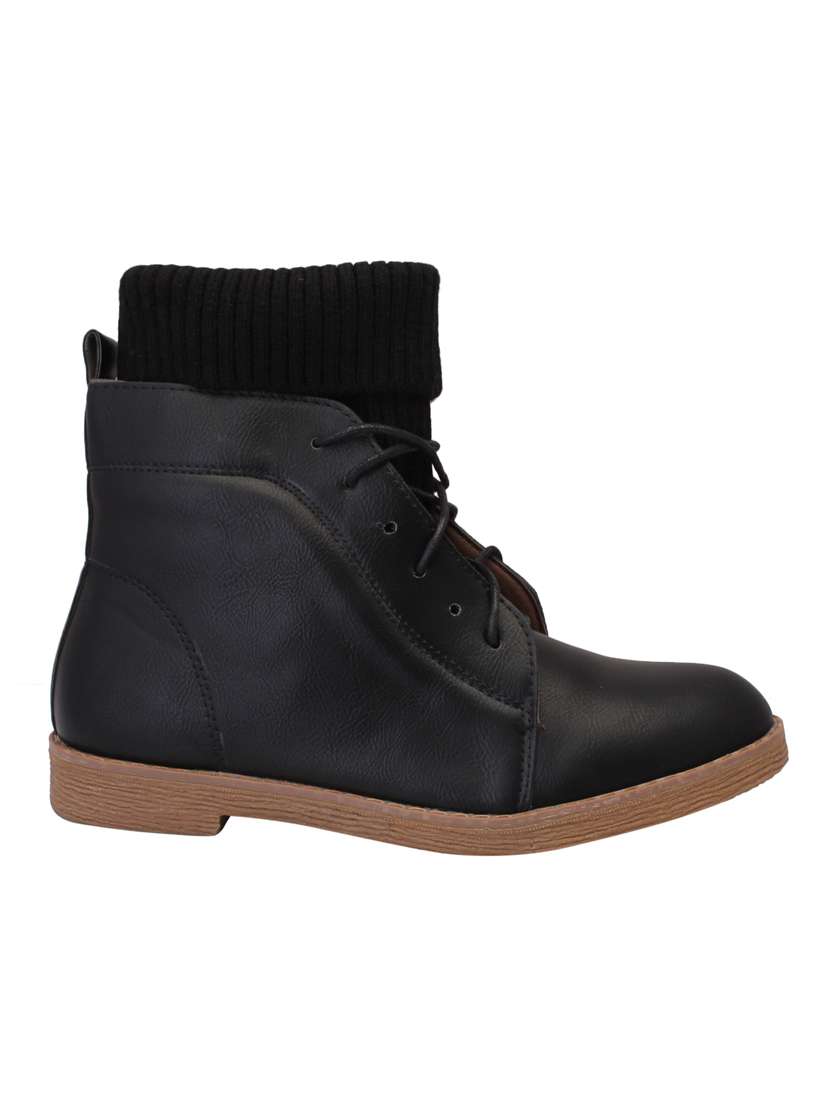 black suede ankle boot - 15216425 -  Standard Image - 1
