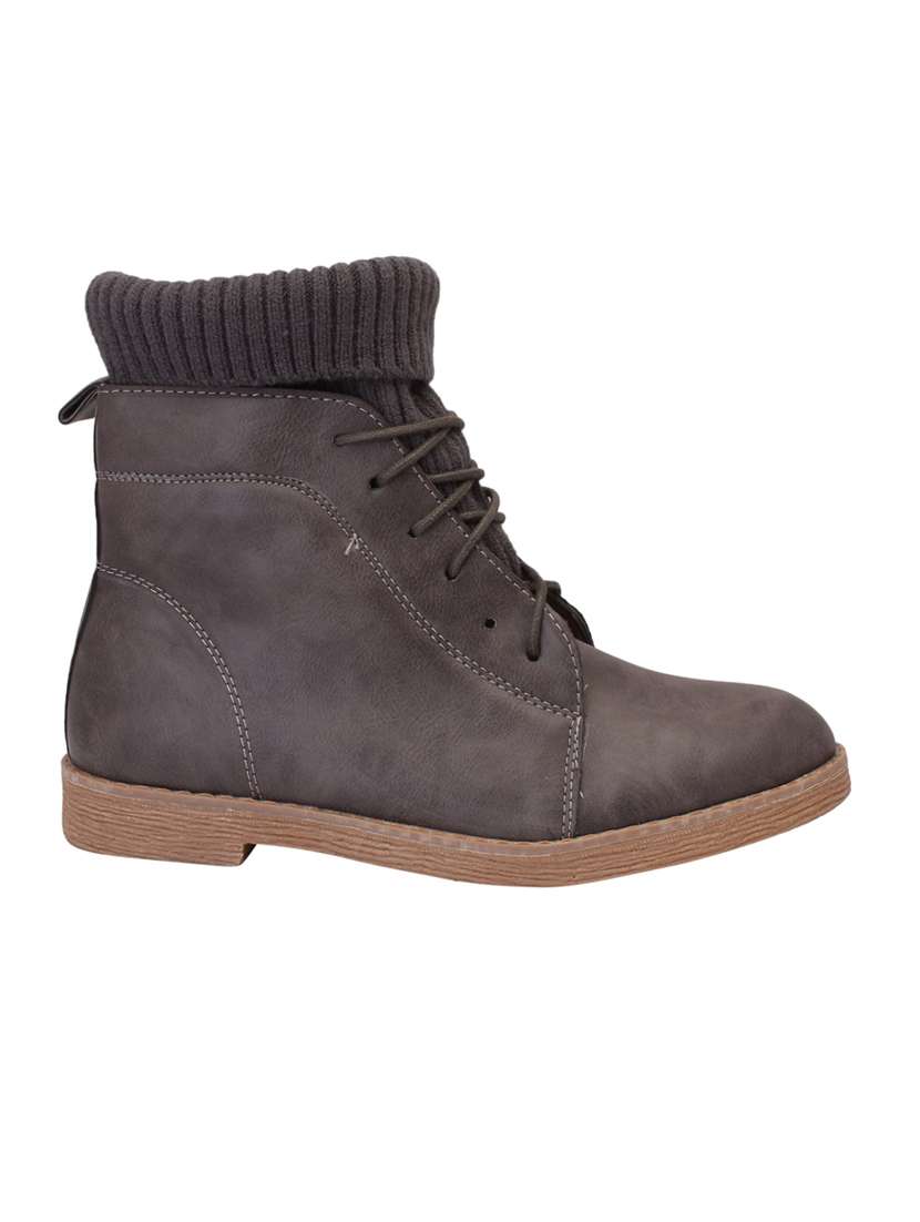 grey suede ankle boot - 15216427 -  Standard Image - 1