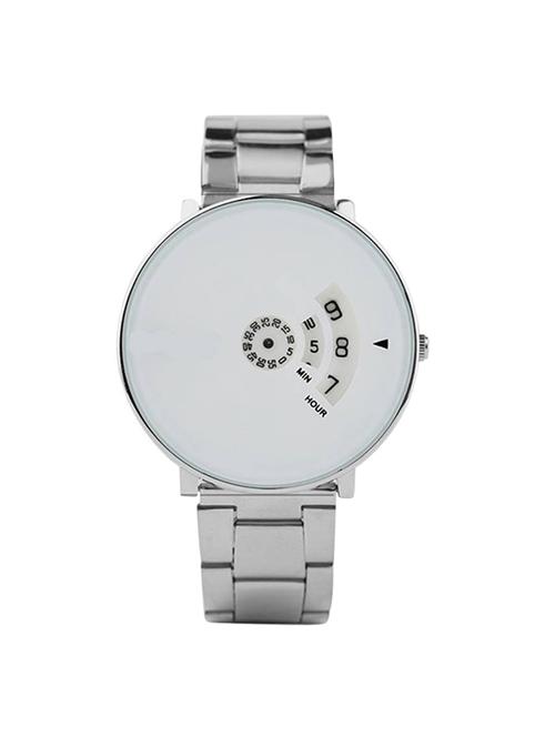 jay creation silver steel belt men's analog watch - 15216973 - Standard Image - 0
