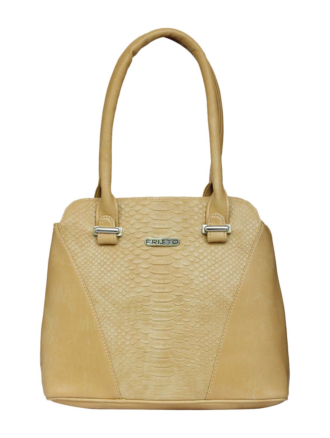 cream leatherette (pu) handbag