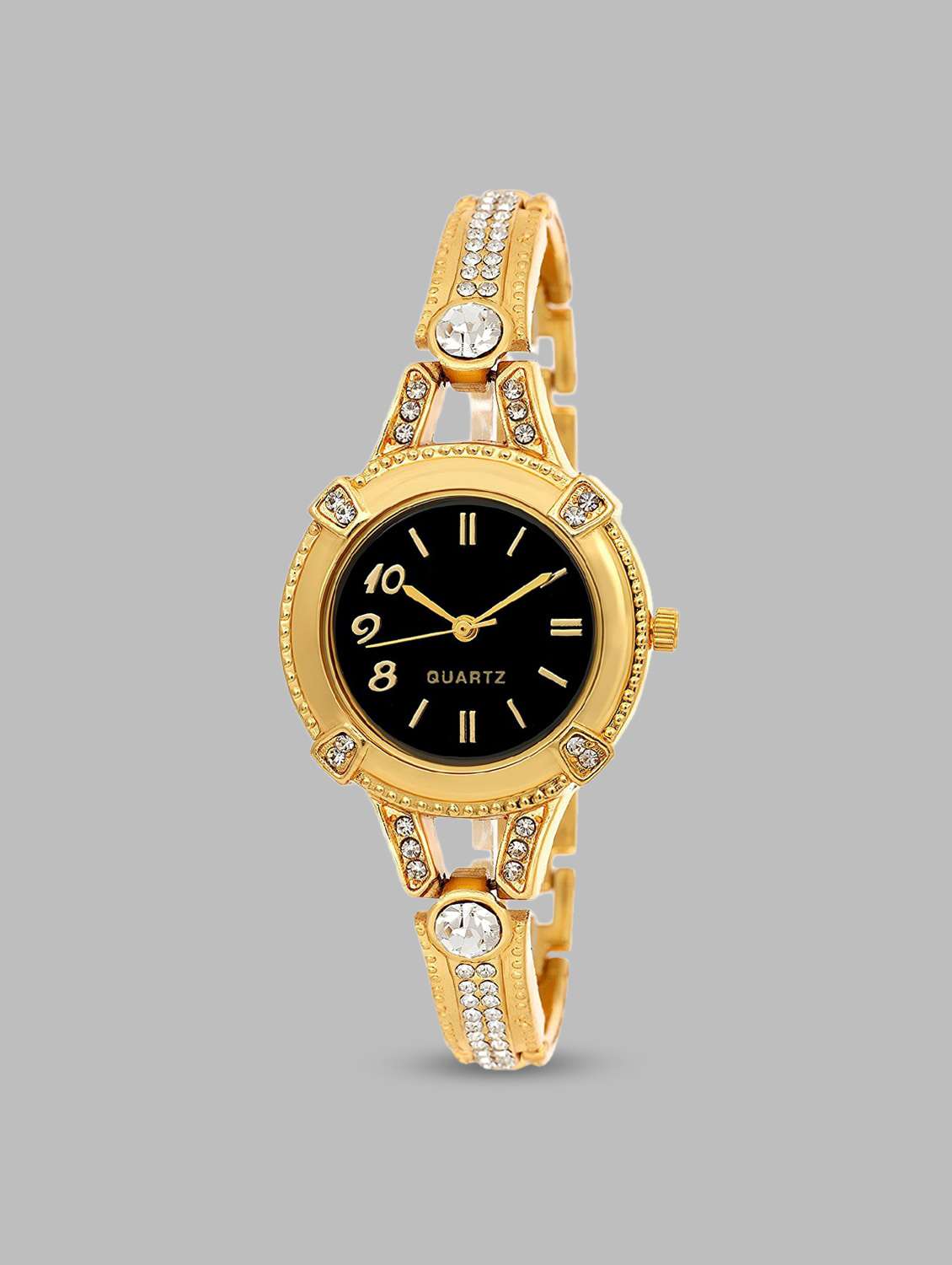 jay creation golden women's analog watch