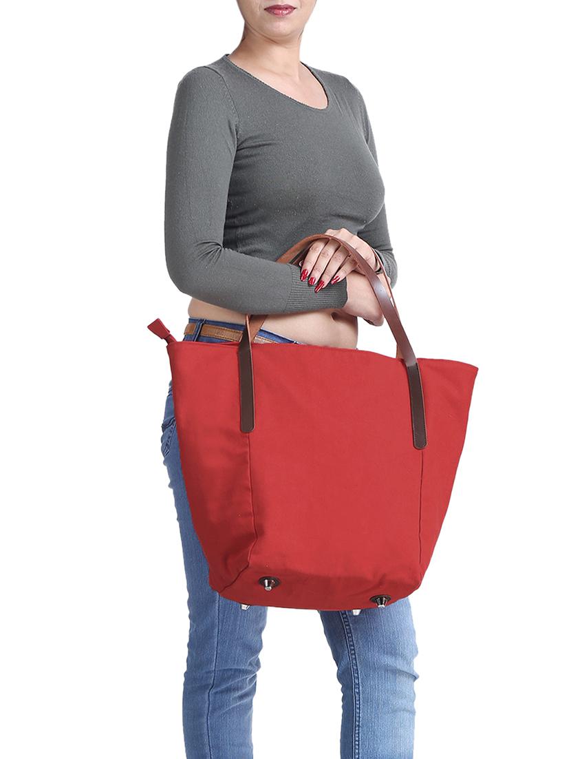 red canvas handbag - 15226857 - Standard Image - 4