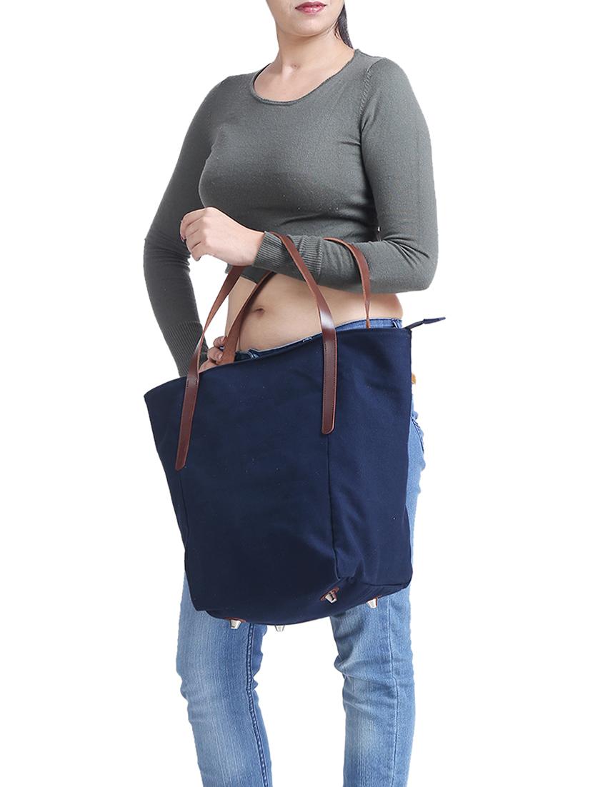 blue canvas handbag - 15226858 - Standard Image - 4