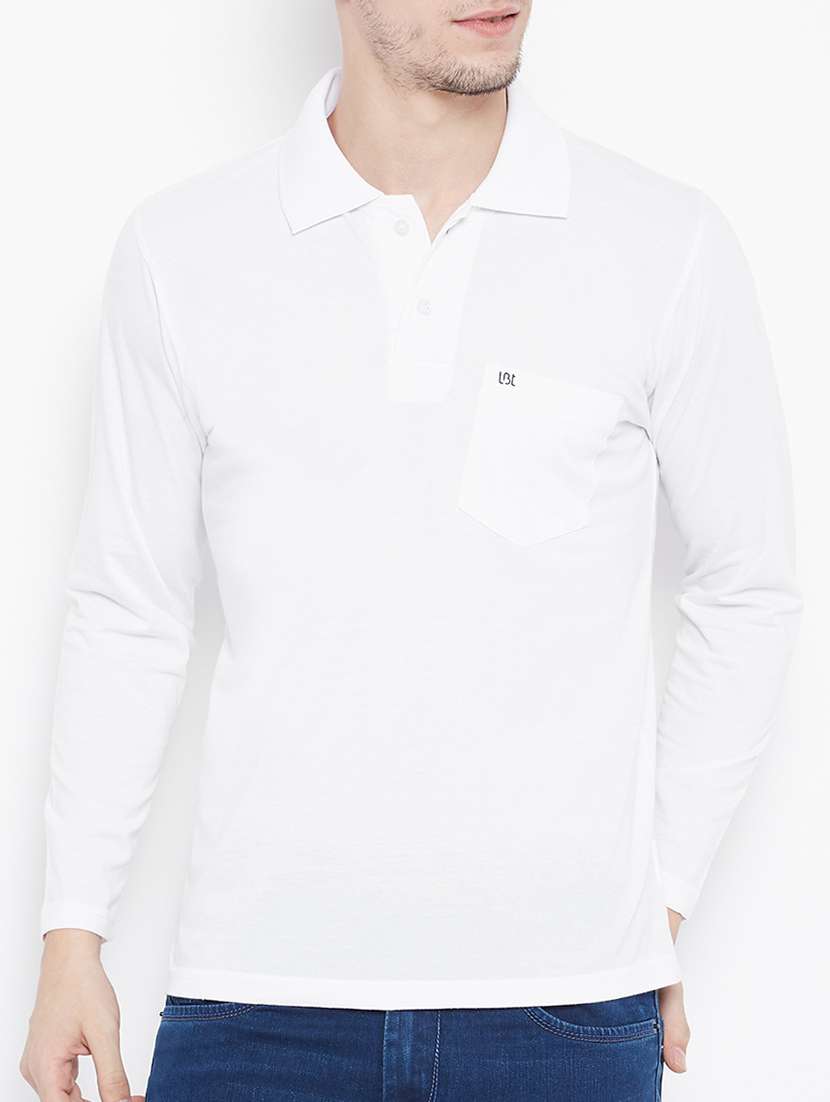 white solid t-shirt