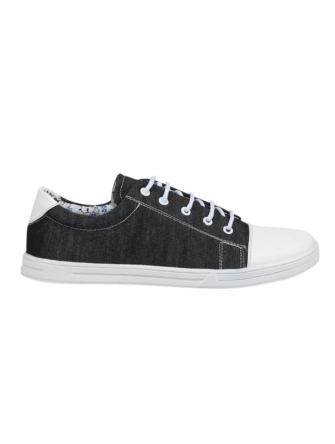 black denim lace up sneaker - 15230901 -  Standard Image - 1
