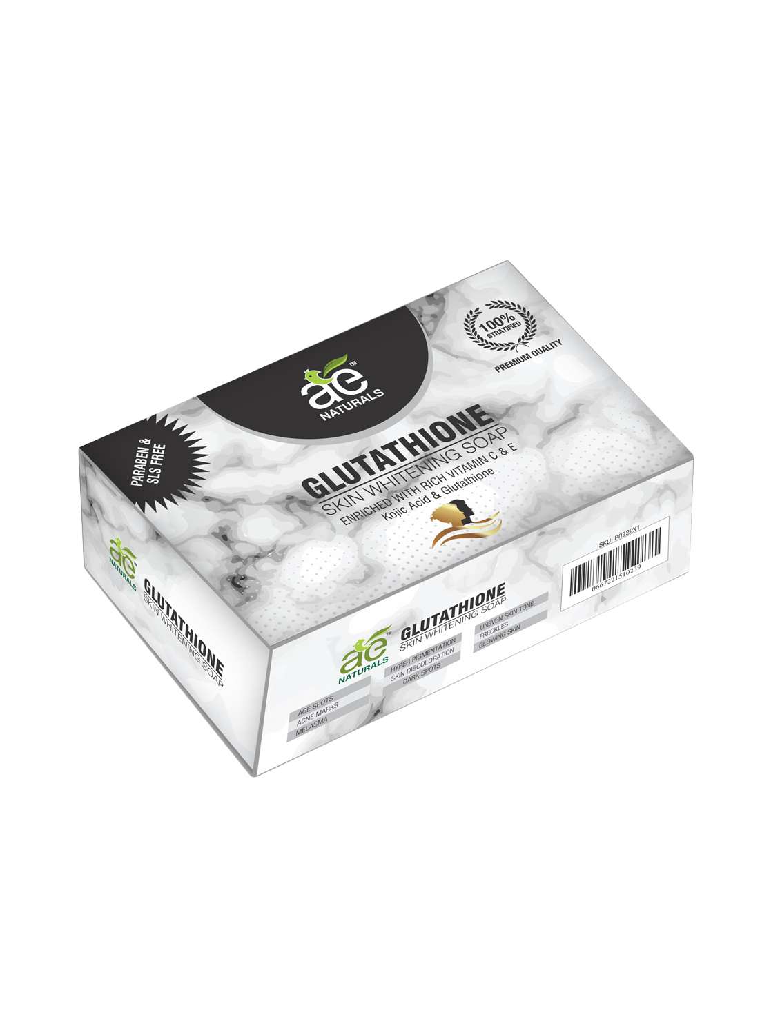 Buy online Ae Naturals Glutathione Skin Whitening Soap With Active Charcoal  And Kojic Acid 1 X 75g from bath and body for Women by Ae Naturals for ₹500  at 0% off