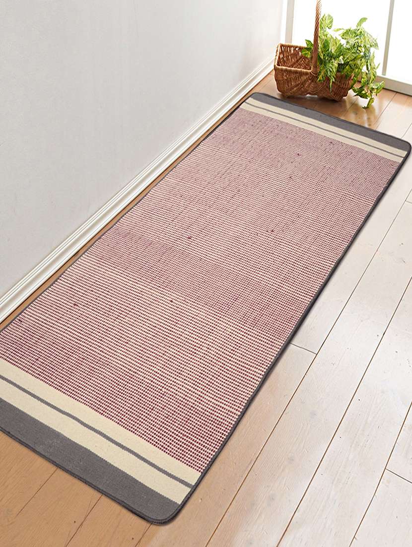 cotton handloom made anti skid yoga/exercise rugs -70x170 cm