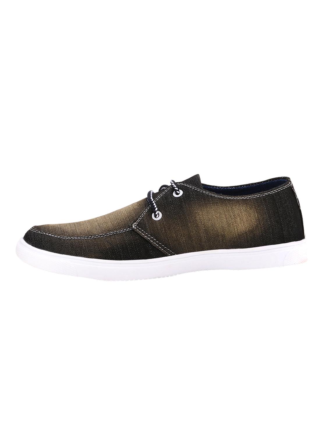 brown denim lace up sneaker - 15237794 - Standard Image - 1