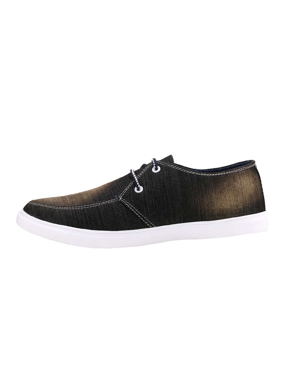 brown denim lace up sneaker - 15237866 - Standard Image - 1