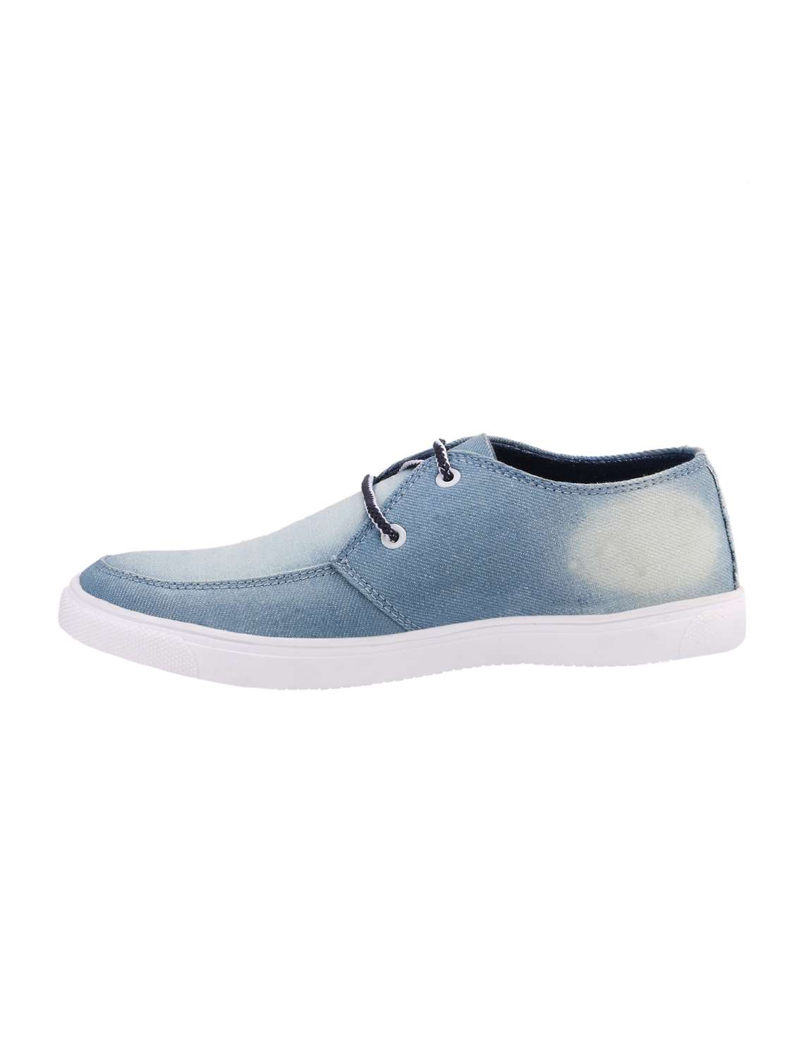 blue denim lace up sneaker - 15237867 - Standard Image - 1