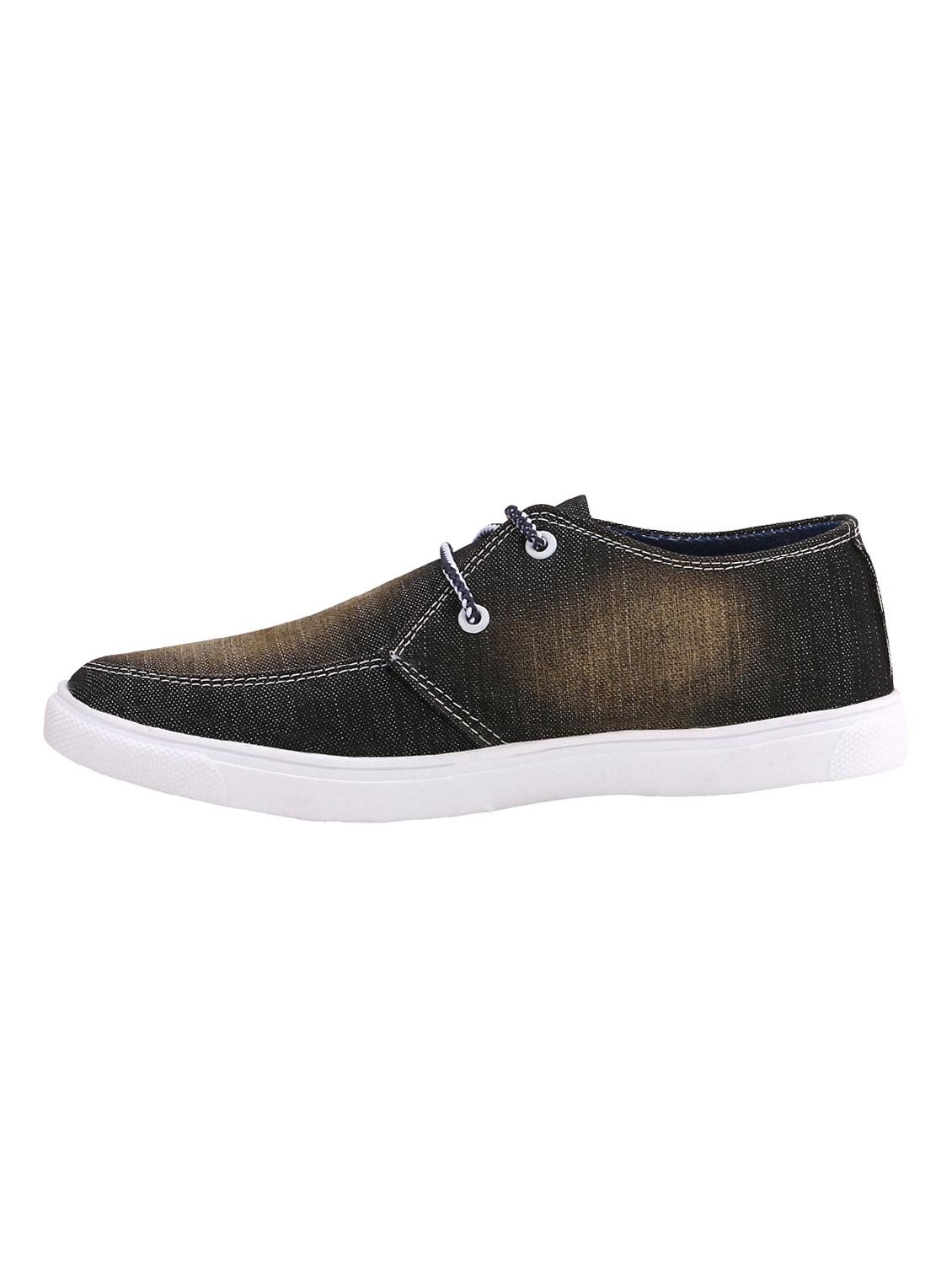brown denim lace up sneaker - 15237868 - Standard Image - 1
