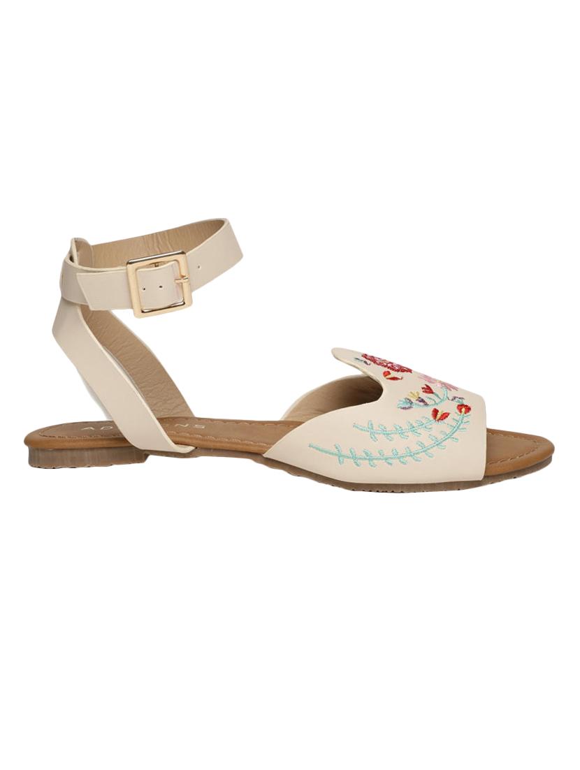 beige ankle strap sandal - 15249469 - Standard Image - 1