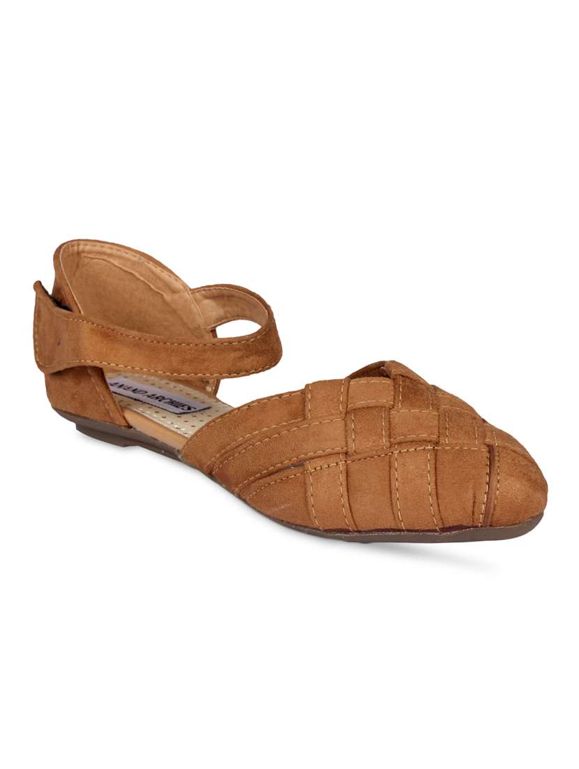 tan ankle strap sandal