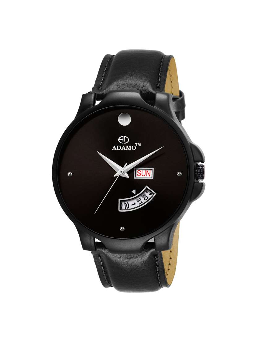adamo legacy (day & date) men's wrist watch a824nl02
