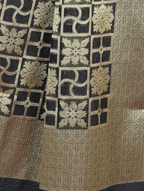 black banarasi dupatta - 15252569 -  Standard Image - 1