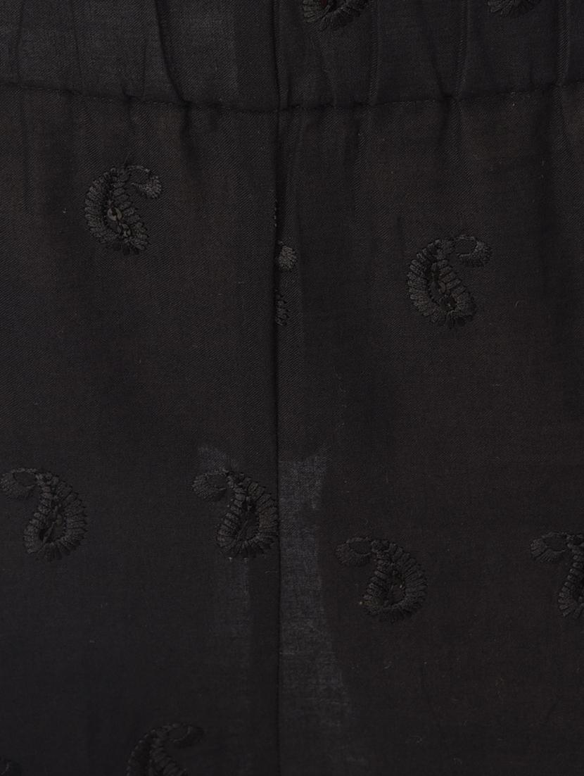 flat front embroidered trouser - 15254228 - Standard Image - 4