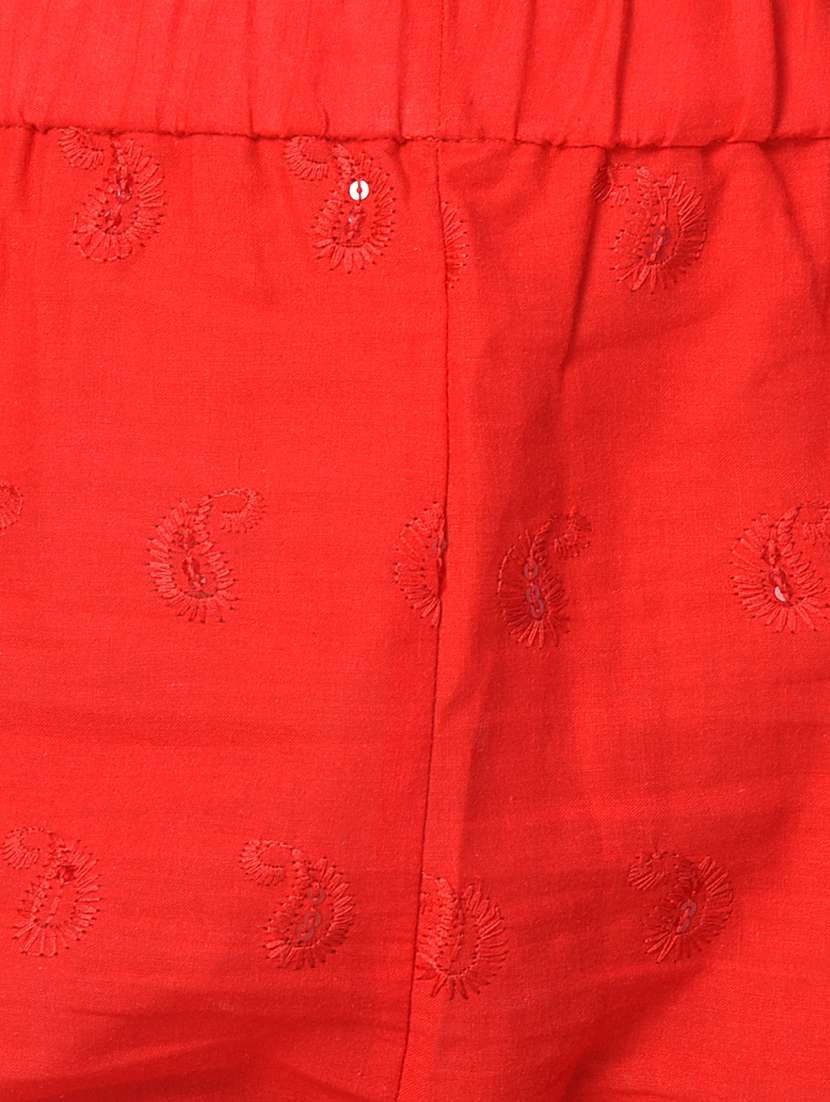 flat front embroidered trouser - 15254231 -  Standard Image - 4