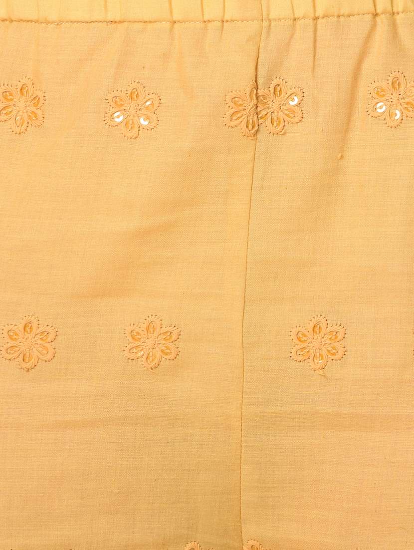 flat front embroidered trouser - 15254232 -  Standard Image - 4