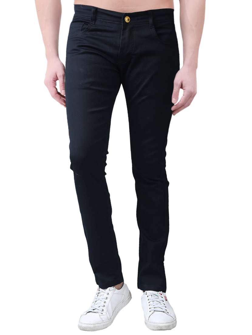 mens slim fit plain jeans