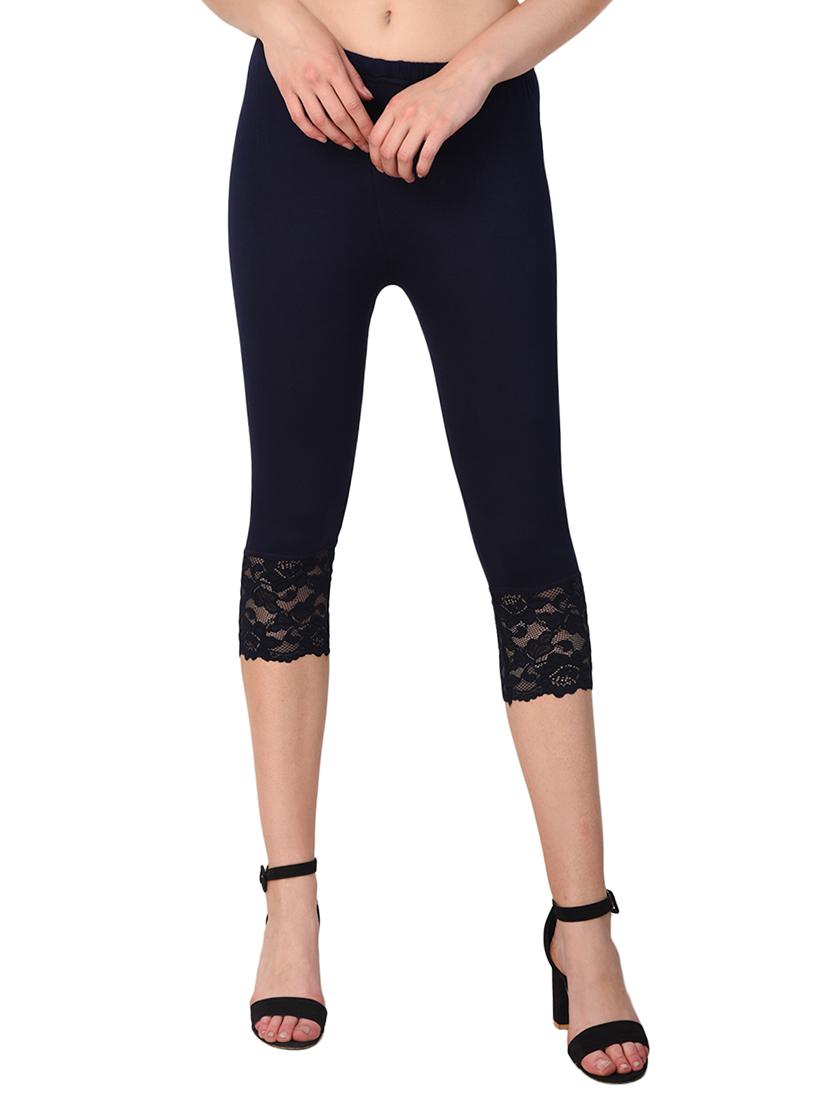 set of 2 multicolored solid leggings capri - 15258681 -  Standard Image - 1