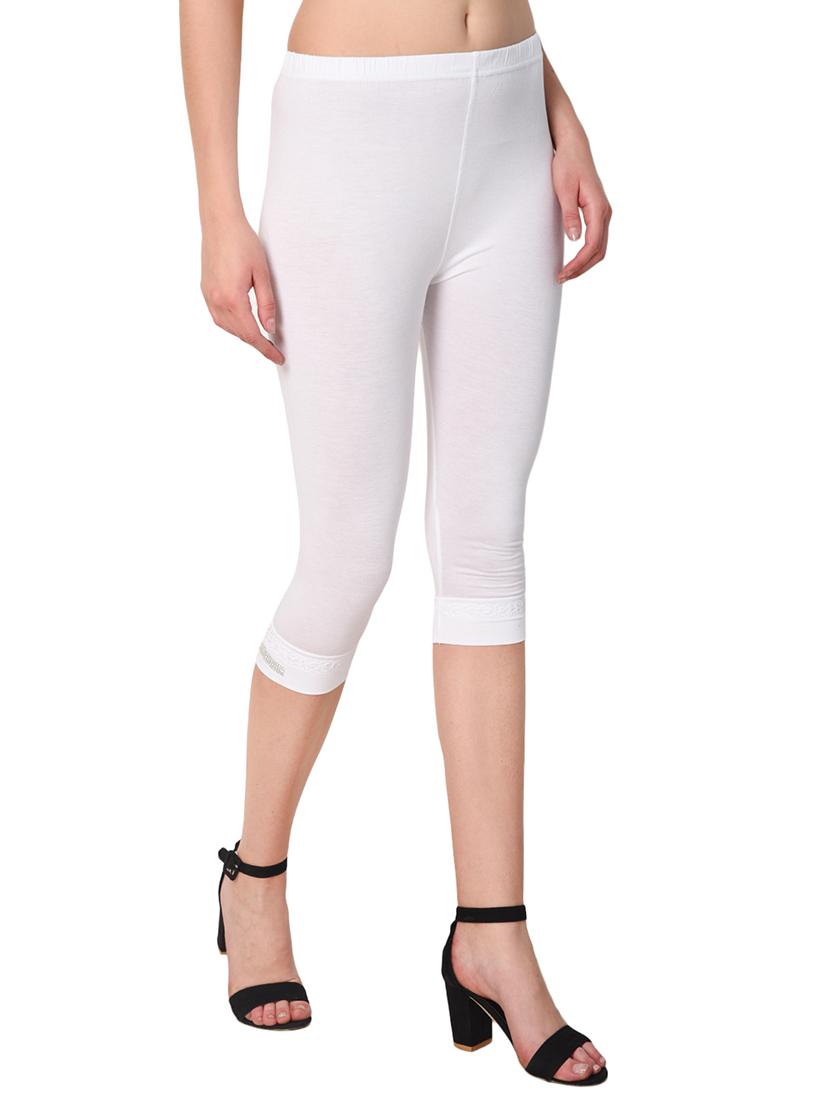 set of 2 multicolored solid leggings capri - 15258688 - Standard Image - 6