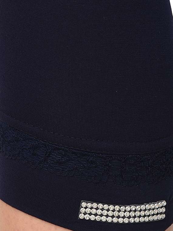 set of 2 multicolored solid leggings capri - 15258705 -  Standard Image - 4