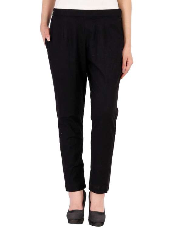 black cotton trouser