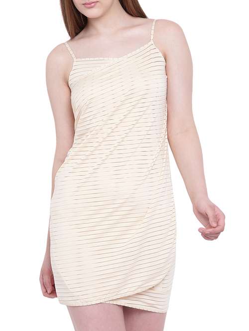 beige striped coverup - 15260561 -  Standard Image - 0
