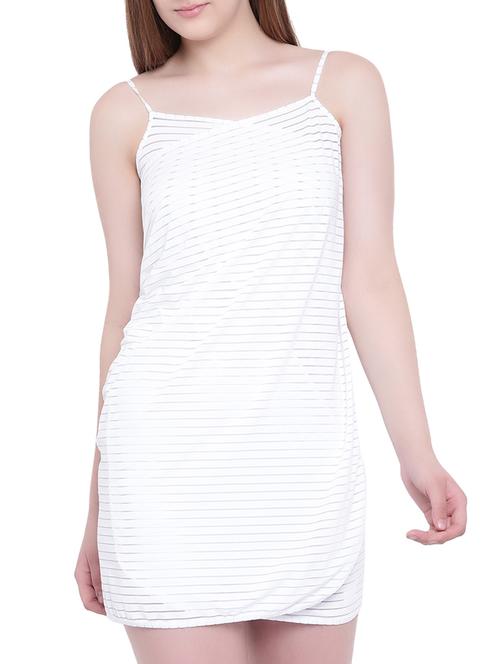 white striped coverup - 15260562 - Standard Image - 0