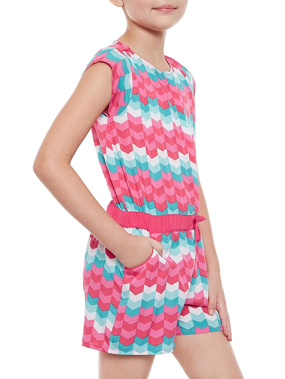 multi colored polyester playsuit - 15260647 - Standard Image - 1