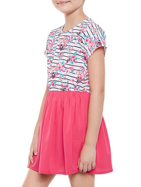 multi colored polyester frock - 15260663 -  Standard Image - 1