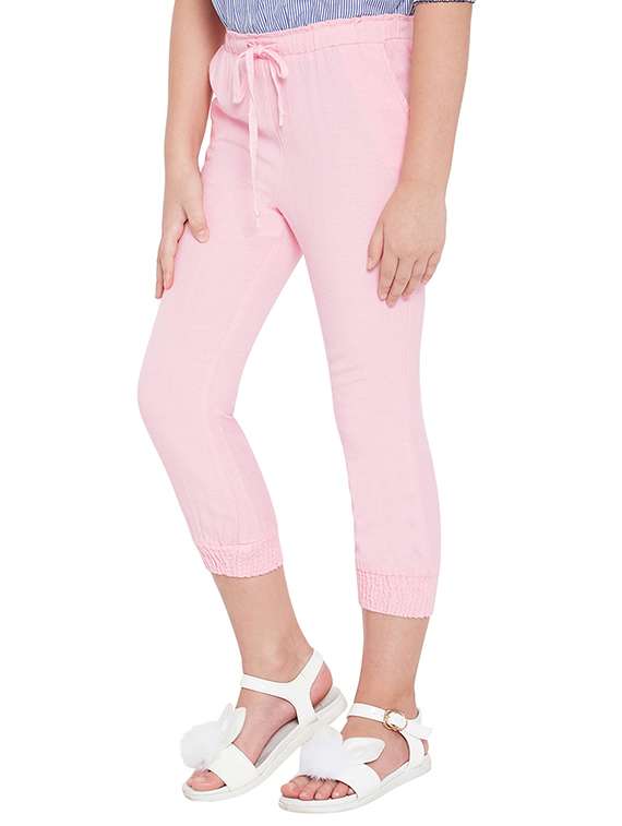 pink cotton capri - 15260682 -  Standard Image - 1
