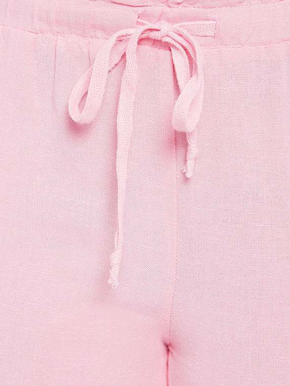 pink cotton capri - 15260682 -  Standard Image - 4