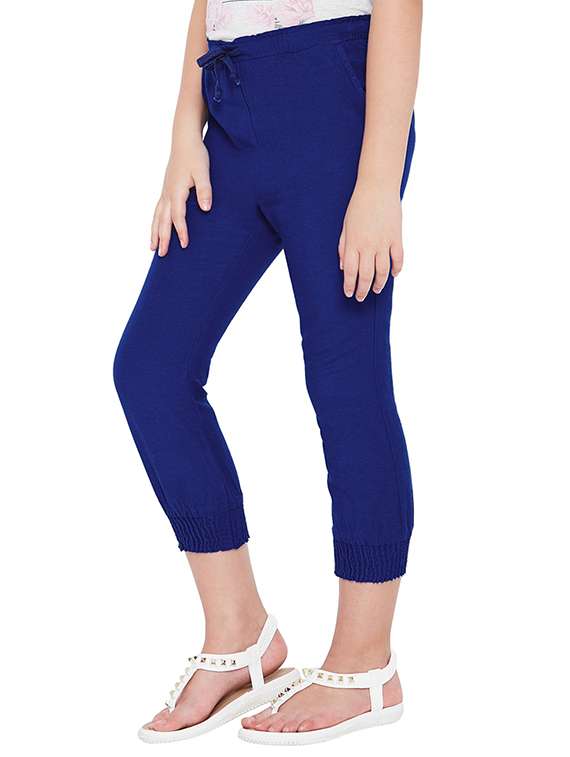 blue cotton capri - 15260684 - Standard Image - 1
