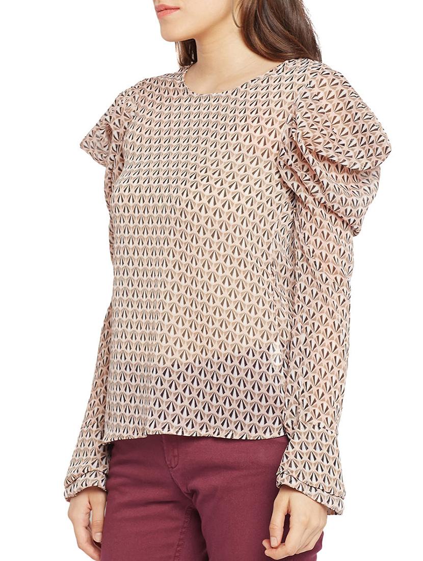 women's straight round neck top - 15260824 -  Standard Image - 1