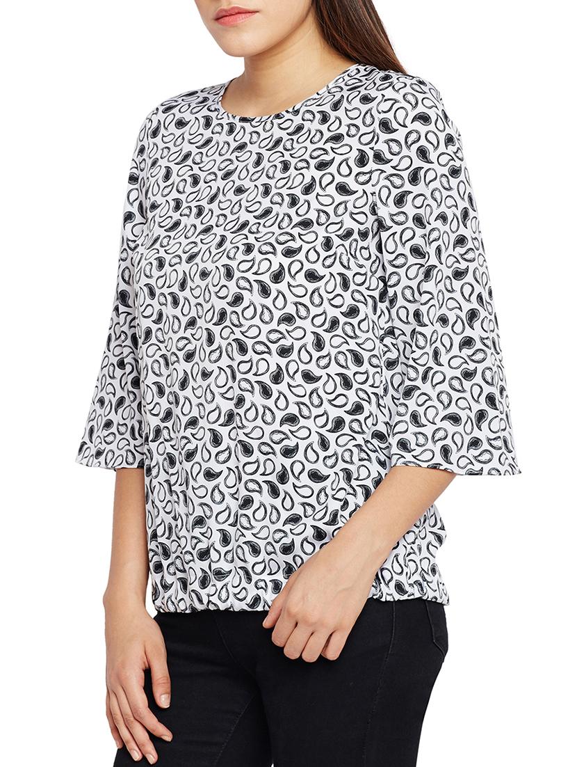 paisley open back and tie top - 15260845 - Standard Image - 1