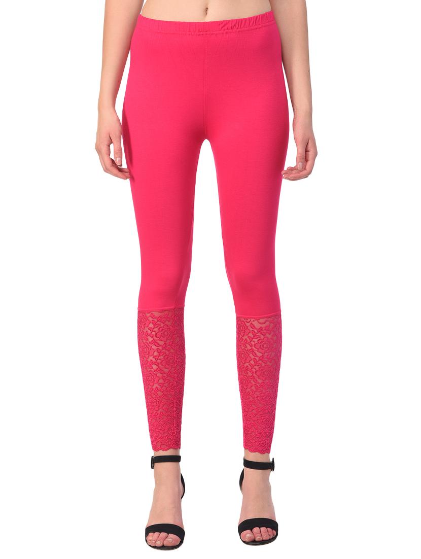 set of 2 pink solid leggings - 15260922 -  Standard Image - 1