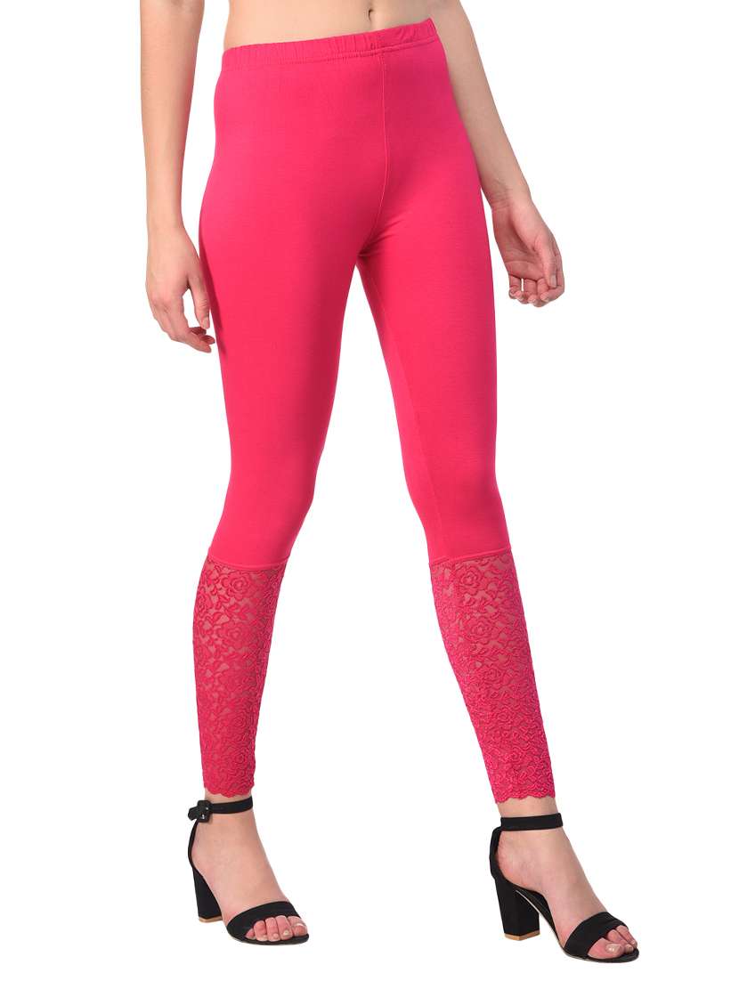 set of 2 multicolored solid leggings - 15260923 - Standard Image - 6