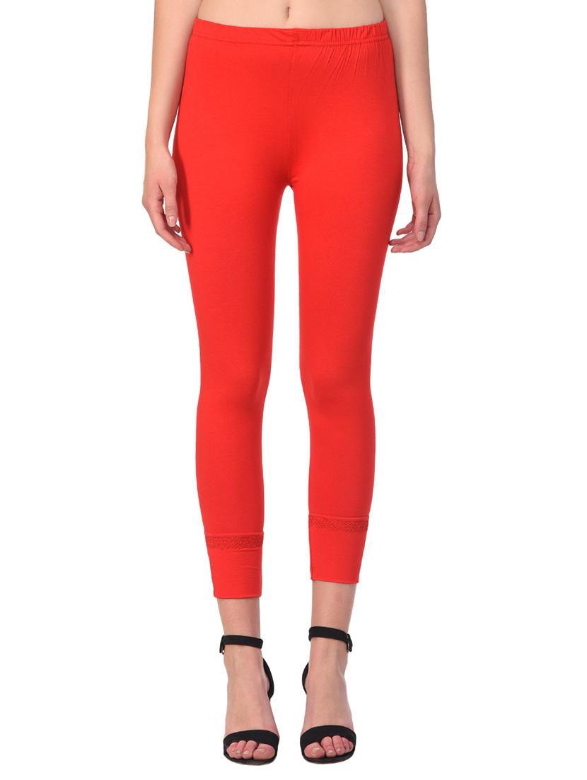set of 2 red solid legging - 15260936 -  Standard Image - 1