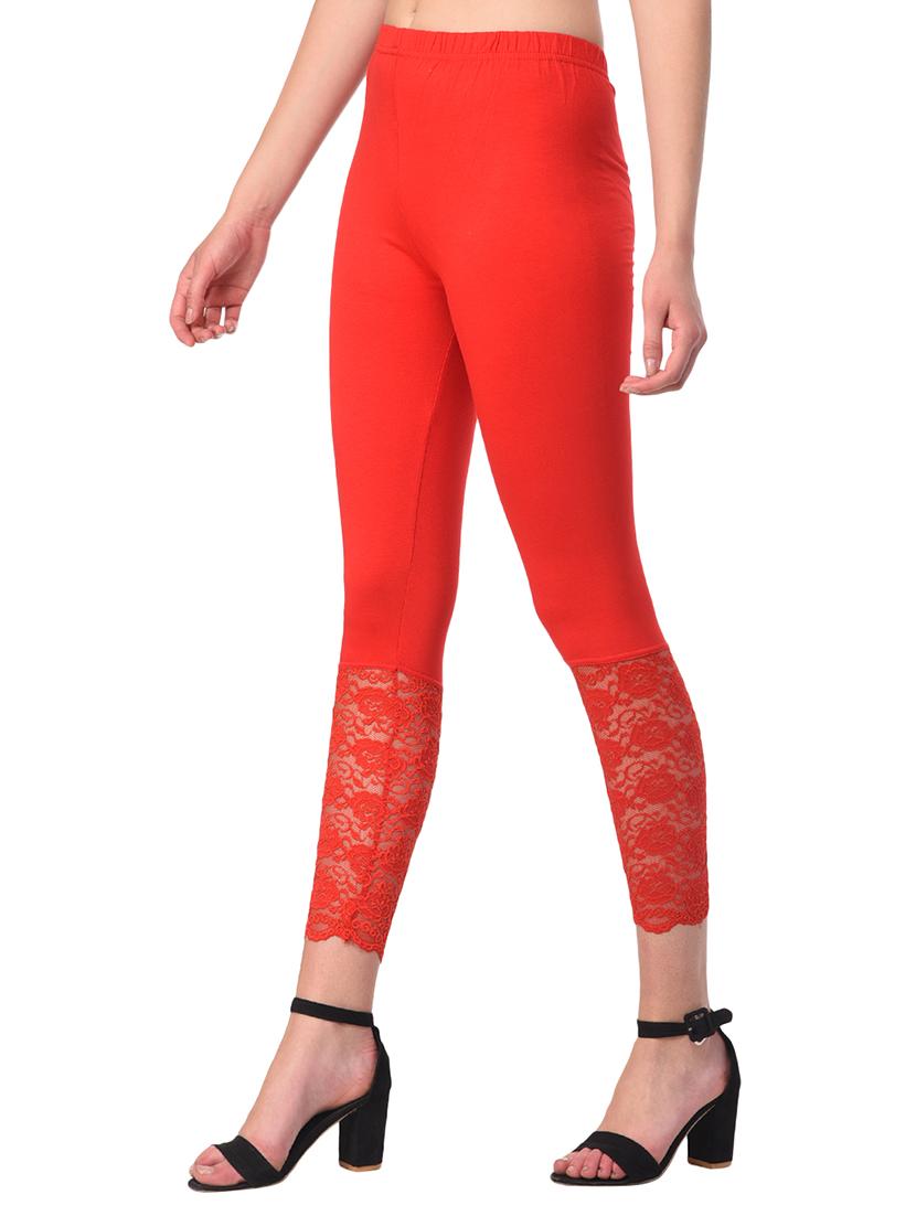 set of 2 red solid legging - 15260936 - Standard Image - 6