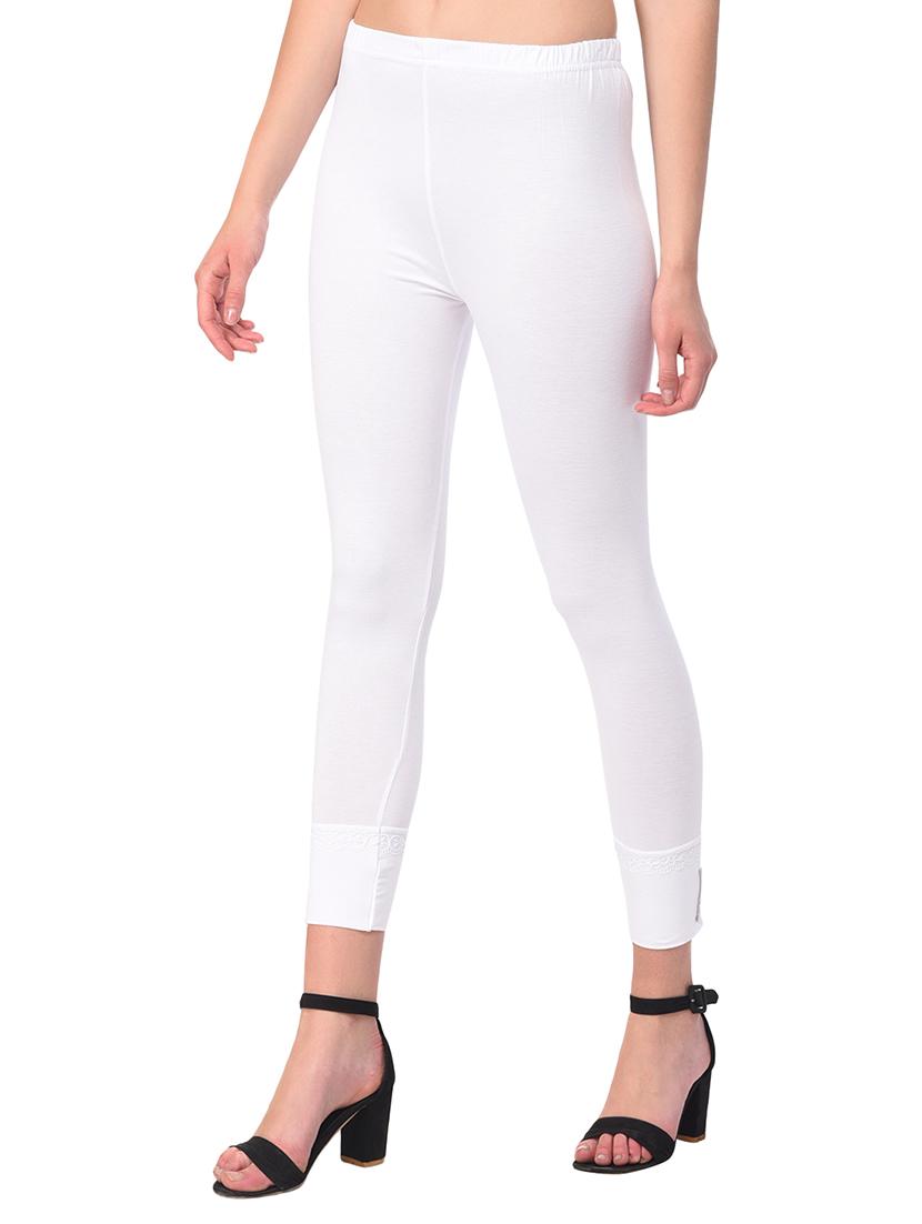set of 2 white solid legging - 15260937 - Standard Image - 6