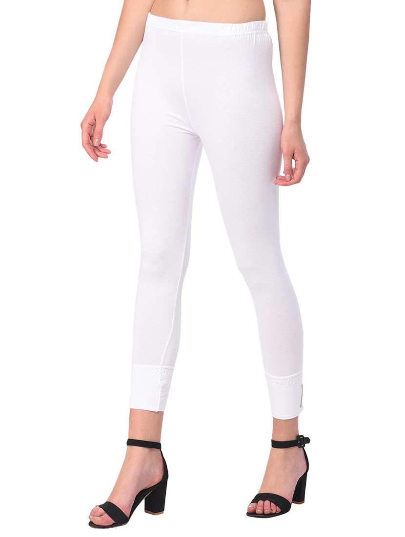 set of 2 multicolored solid leggings - 15260948 - Standard Image - 6