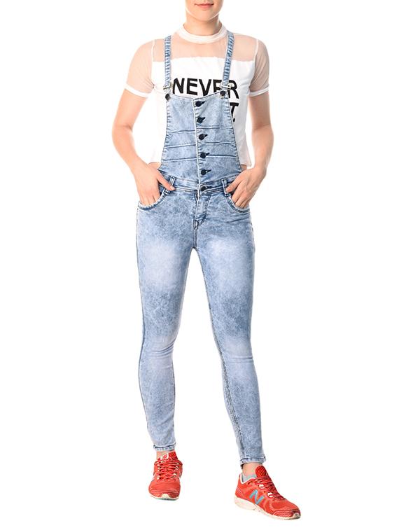 stone washed denim dungree
