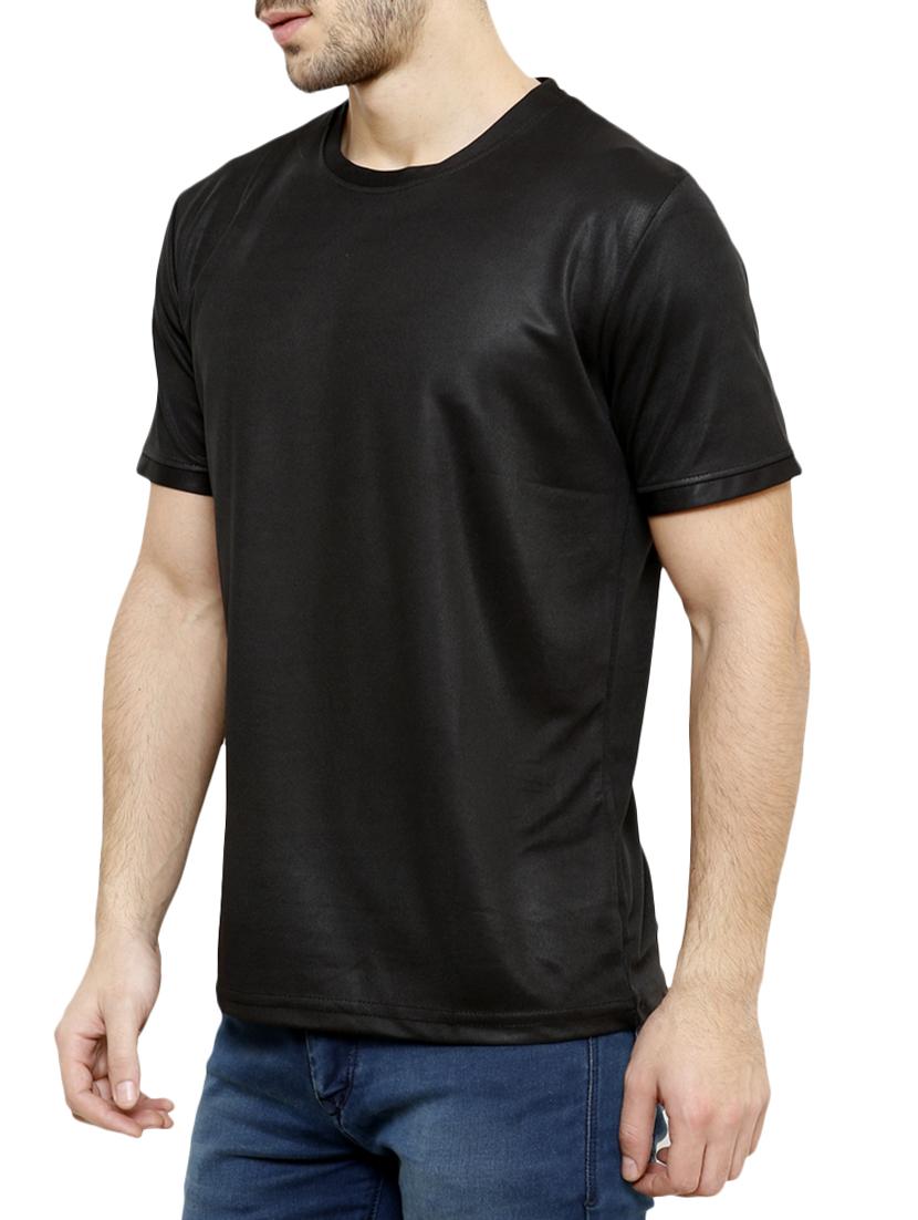 black polyester tshirt - 15261388 -  Standard Image - 1
